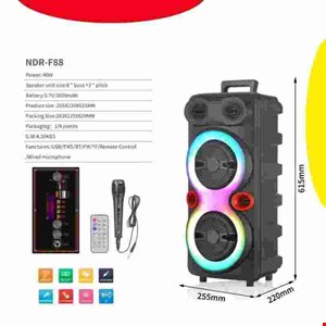 اسپیکر بلوتوثی قابل حمل مدل NDR-F88